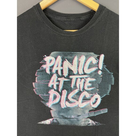 Vintage Y2K Panic At The Disco Band Tee Concert Album Promo Black Shirt Rare Tee - Picture 3 of 5